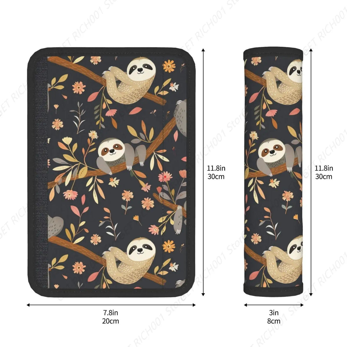 Cute Sloth Seatbelt Strap Cover Pads – Car Truck SUV Seatbelt Strap Cover HIP