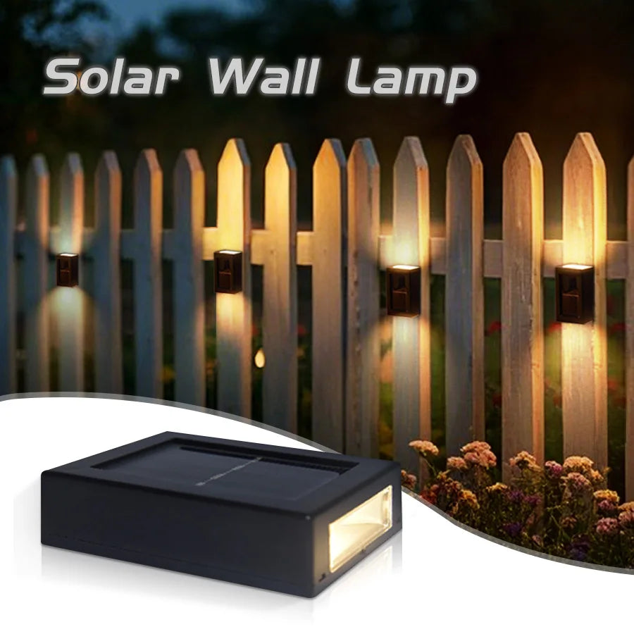 Outdoor Solar Wall Lamp Up and Down Wall Washer Light Waterproof Solar Lights For Garden Street Landscape Balcony Yard Decor HIP