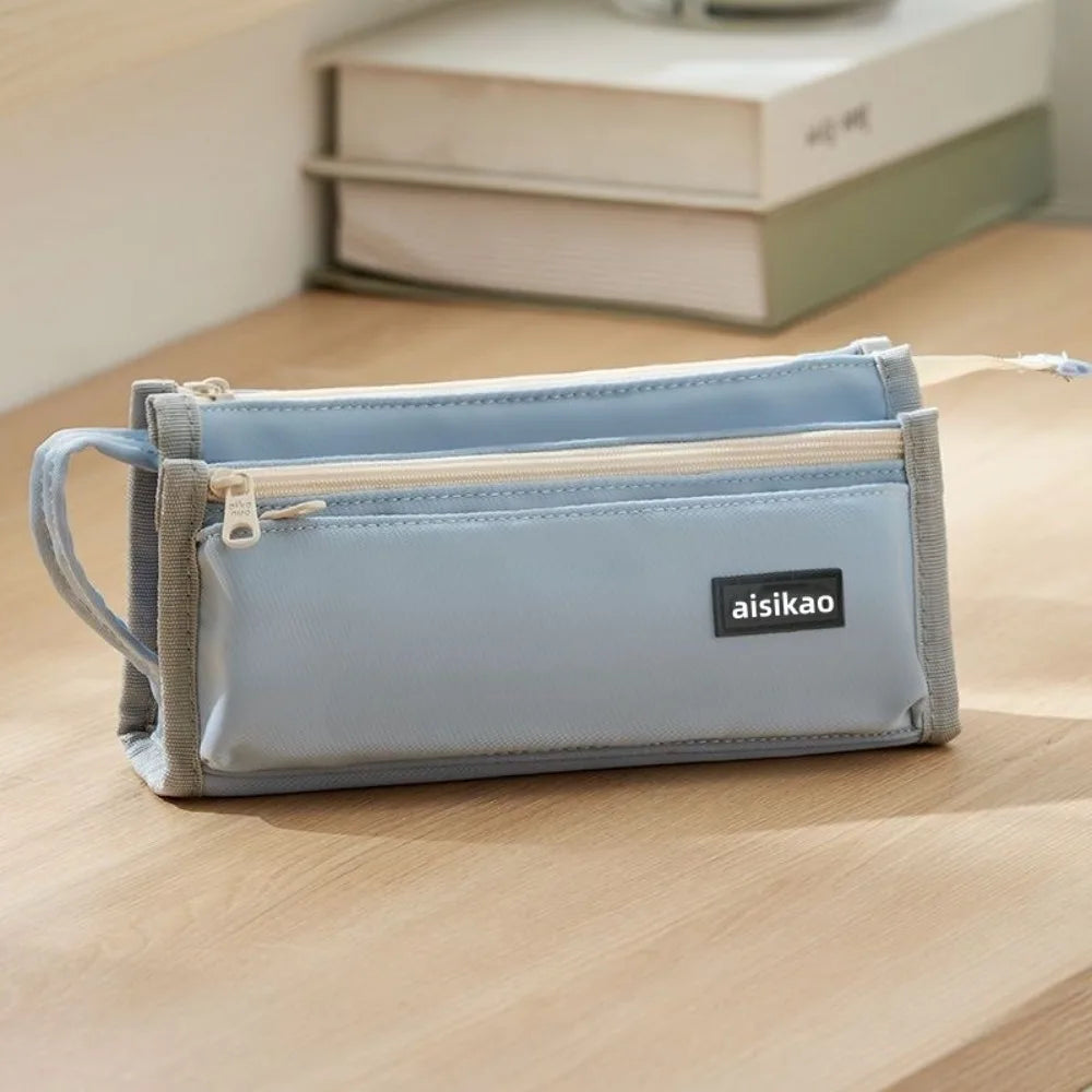 Large Capacity Multi-Layer Zipper Pencil Bag for Kids Pencil Case HIP