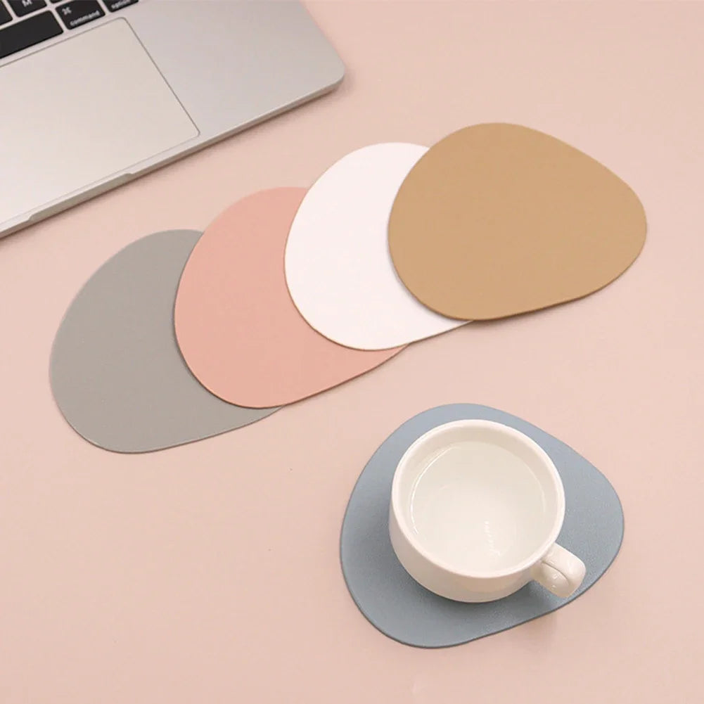 Creative Irregular Circular Heat-resistant Washable Heat-insulating Dining Table Mat Oil Resistant Kitchen Table Mat Coffee Mat HIP