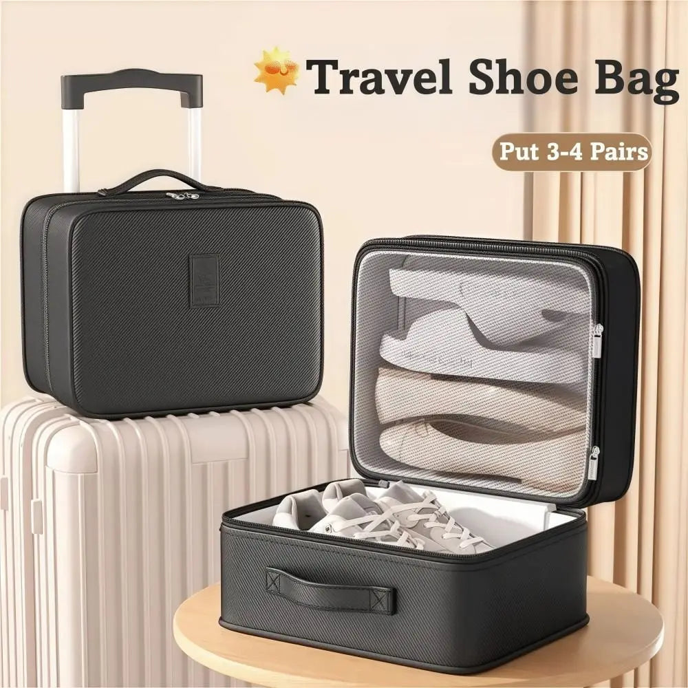 Multi-Layer Waterproof Travel Shoe Bag – Holds 4 Pairs Travel Shoe Bag HIP