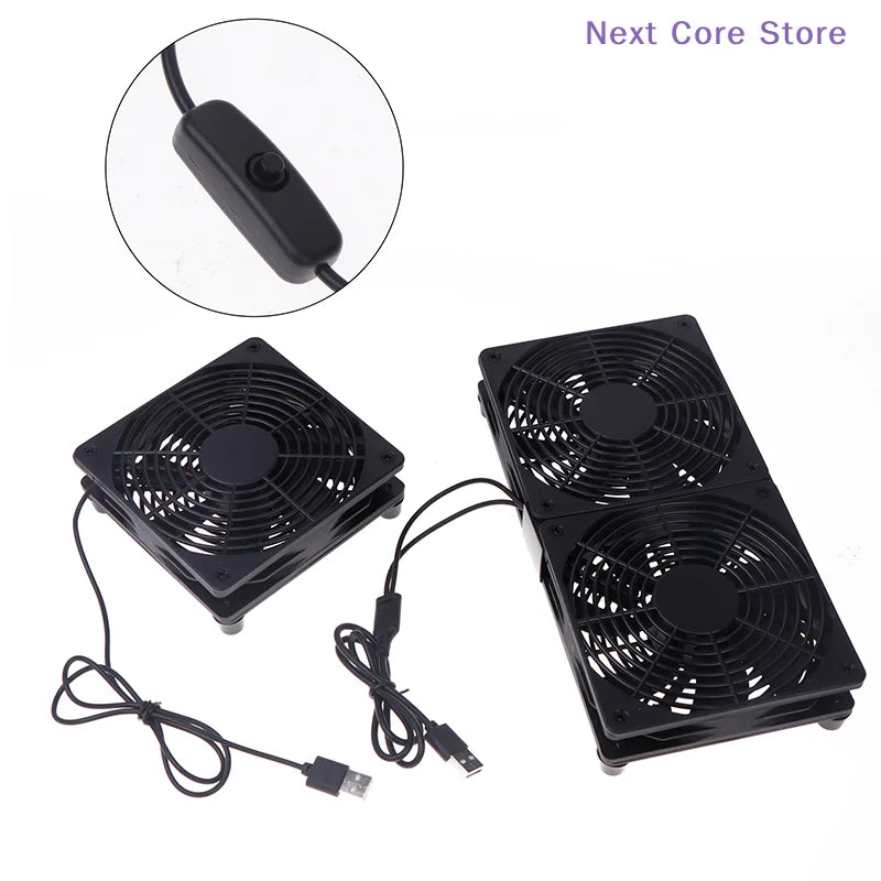 120mm USB Cooling Fan for Router, Modem & PC with Switch USB Cooling Fan HIP