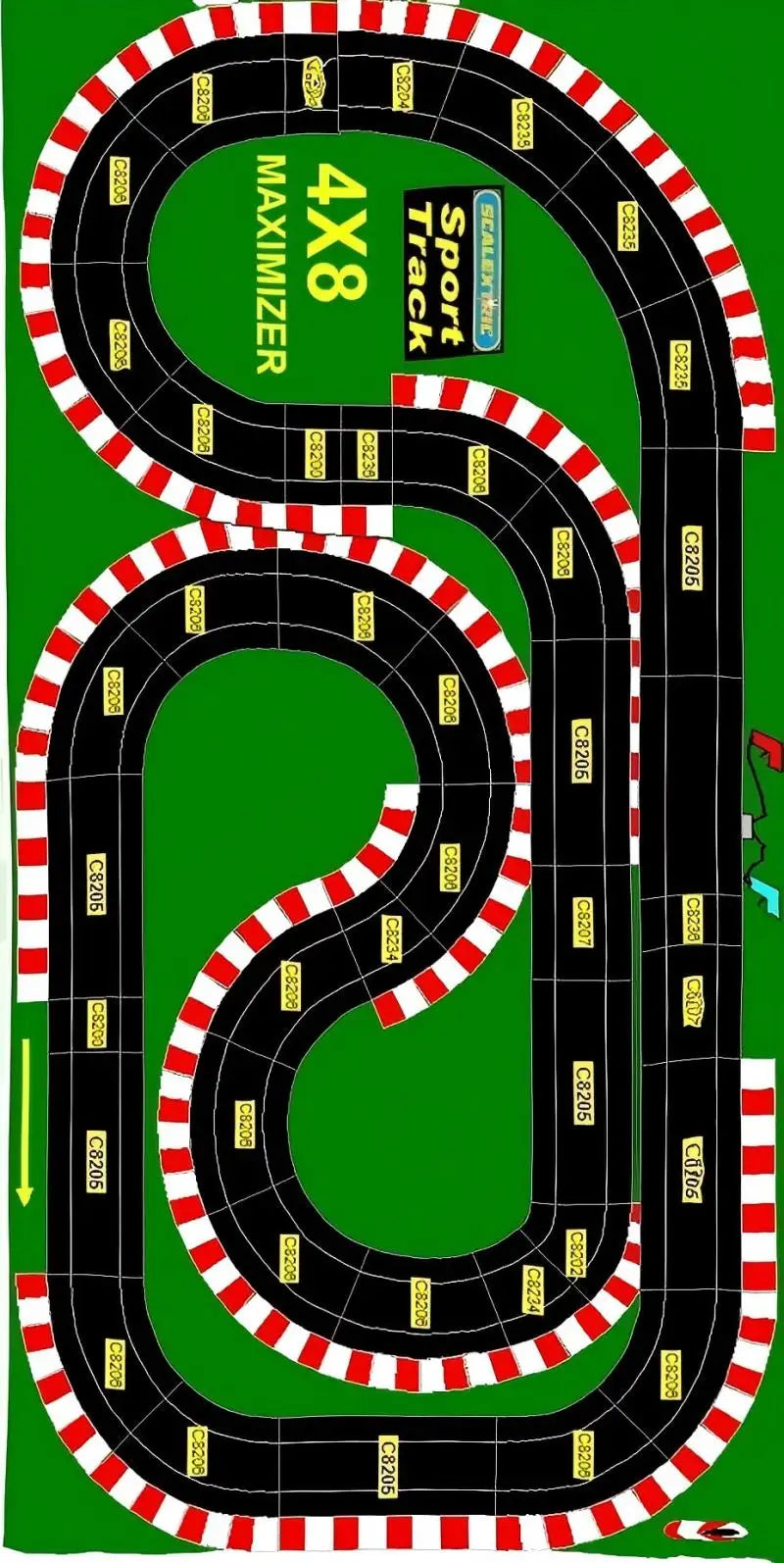 Racing Track City Road Kids Play Rug – Anti-Slip Mat Kids Play Rug HIP