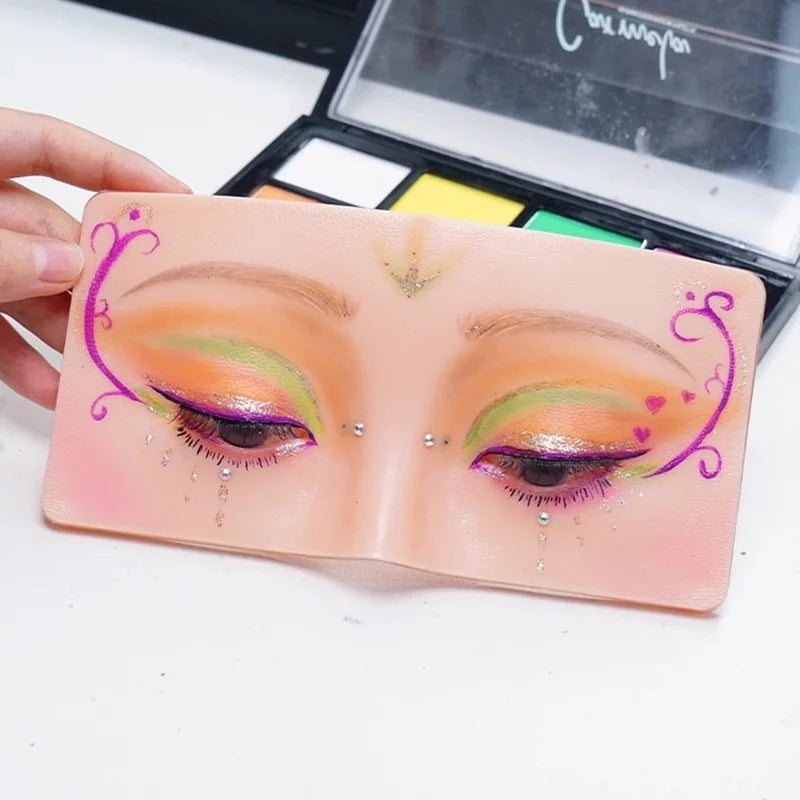 3D Silicone Makeup Practice Board – Face Mannequin for Beginners Makeup Practice Board HIP