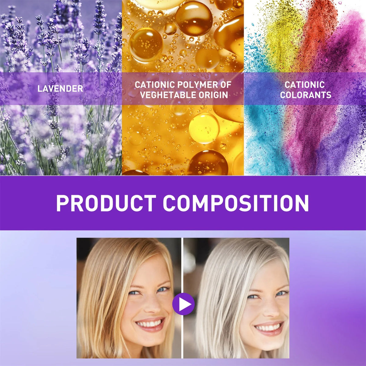 Color Fixing Shampoo Fading Yellow Shampoo After Bleaching Grey Hair Care Lock Color Fixing Shampoo Care Lock Color HIP
