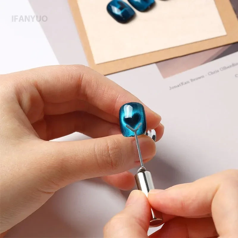 Love Cat's Eye New Nail Tool Special Y-shape Clip Magnet Wire Magnet Stick Bar Combination Magnetic Nail Art Accessories Tools HIP