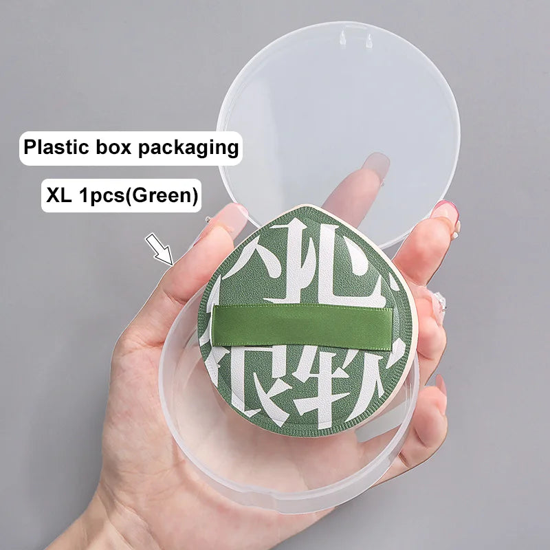 Ultra-thick Makeup Sponge Puff Beauty Powder Sponge Foundation Professional Soft Face Cosmetic Puff Base Makeup Beauty Tools Set HIP XL-Green-1Pcs