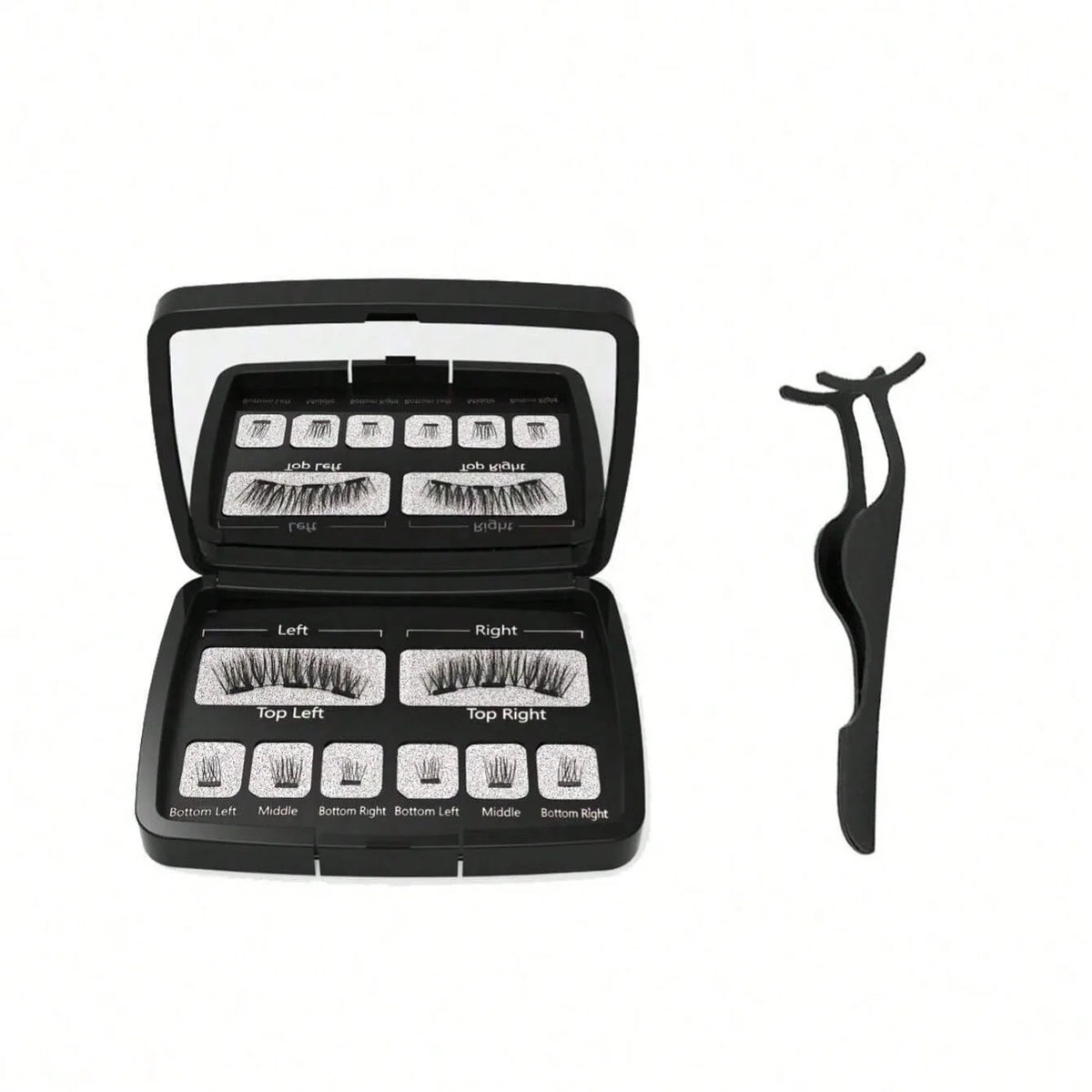 Magnetic Eyelashes Natural Look (No Eyeliner Needed) 3 Magnets Magnets Clusters Double Strips Clip On Easy Reusable (Very Natura HIP ks01 clip