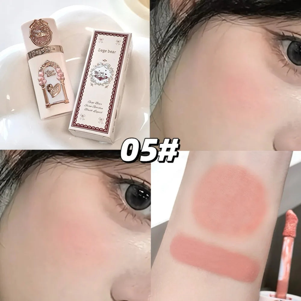 Garden Cupid Liquid Blush Makeup for Cheeks Matte Finish Face Blushes Cream For Healthy Natural Rouge Lightweight Lasting 블러셔 HIP 05