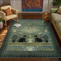 Bohemian Floral Area Rug – Plants & Flowers Floor Mat Bohemian Area Rug HIP 4 120x160cm-Felt