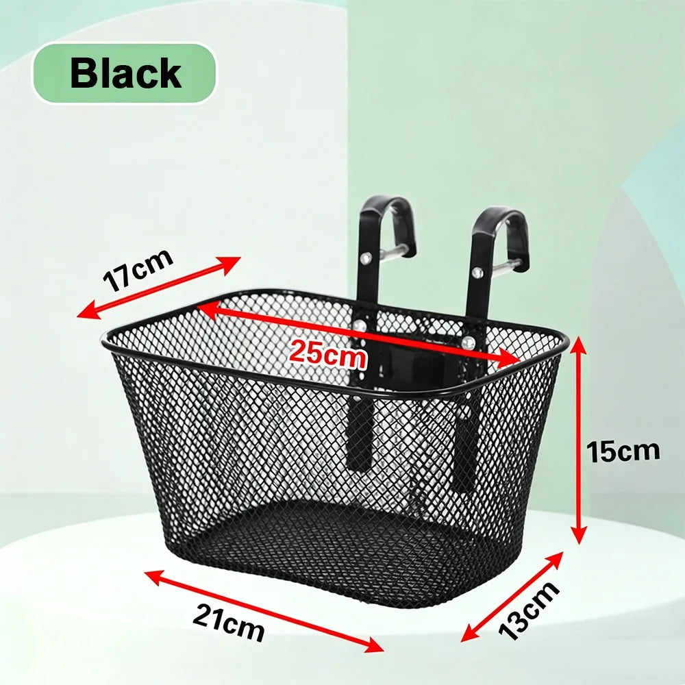 Adjustable Metal Bike Rear Mesh Basket – 12 to 20 Inch Bike Rear Basket HIP Black