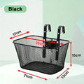 Adjustable Metal Bike Rear Mesh Basket – 12 to 20 Inch Bike Rear Basket HIP Black