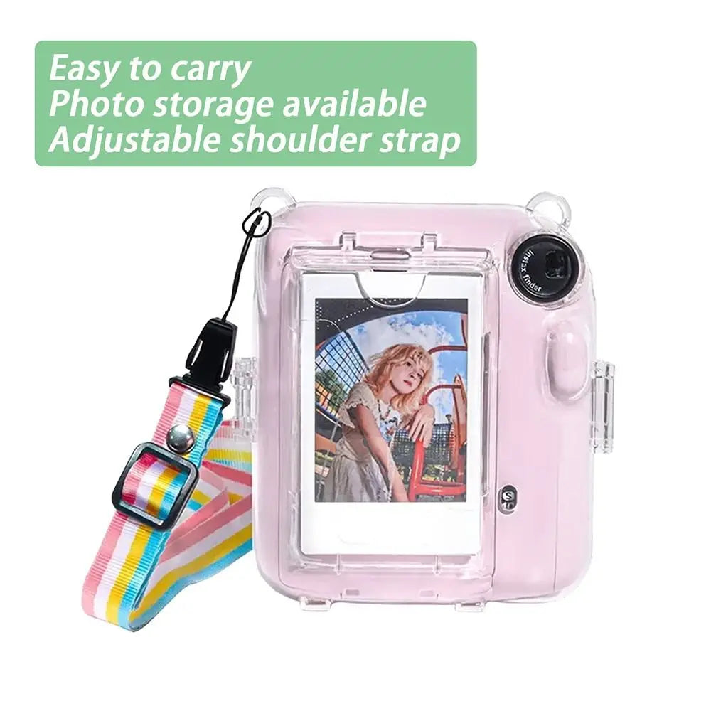 Fujifilm Instax Mini 12 Clear Protective Case with Stickers Camera Protective Case HIP