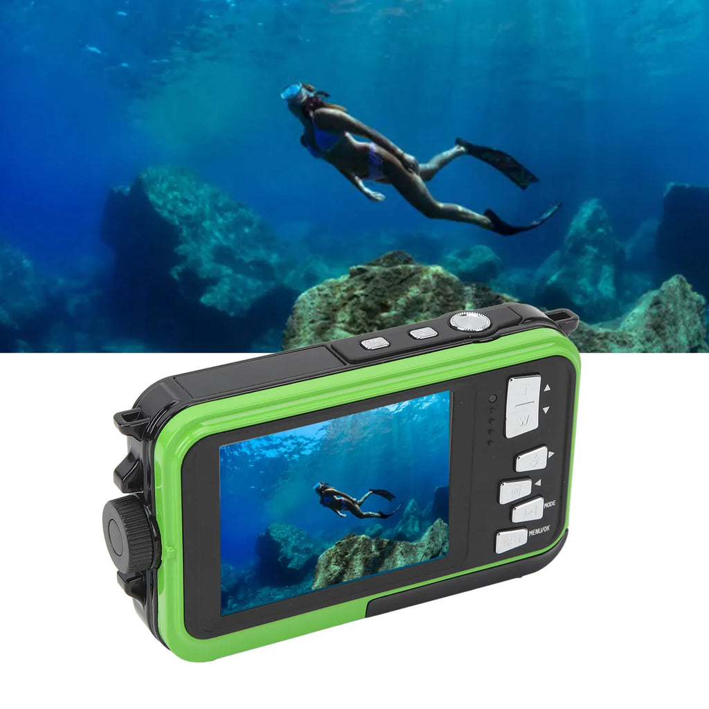 Waterproof Digital Camera Face Detection Timed Selfie 48MP 16X Digital Zoom Dual Screen Portable Digital Camera for Travel HIP