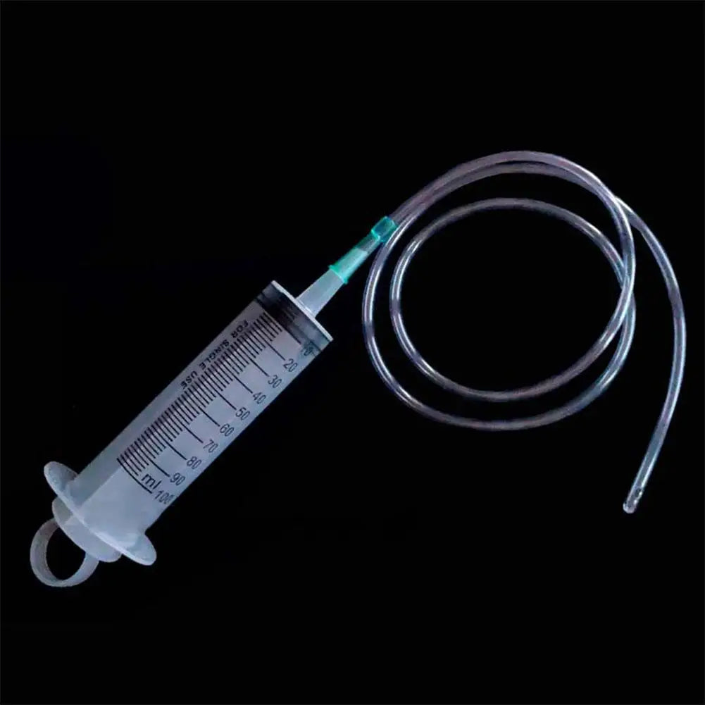 100/300/550ml Large Capacity Syringe Syringe Reusable Pump Measuring 1.3m Tube Pet Feeding Big Syringe Liquid Enema Glue Filling HIP