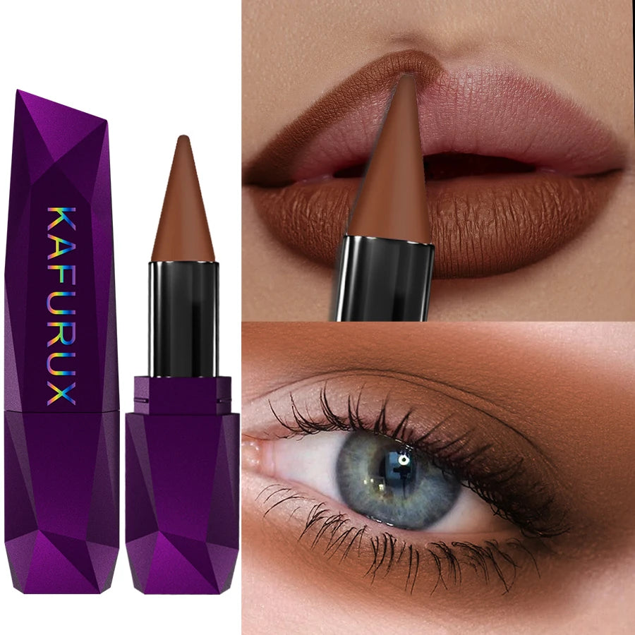 1pcs Lipstick Waterproof Sexy Red Matte Contour Tint Lipstick Lasting Non-Cup Lipliner Pen Moisturizing Lip Makeup Cosmetic HIP
