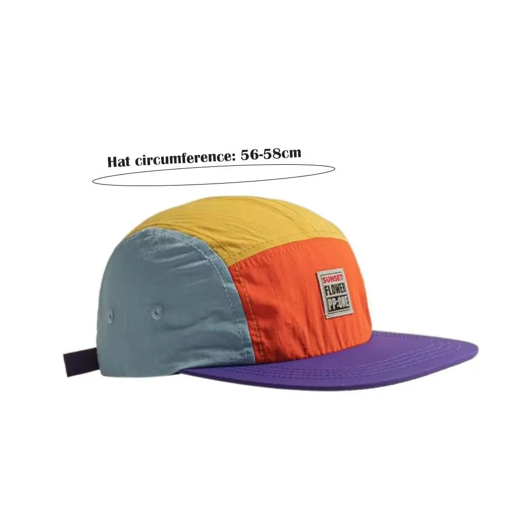 Retro Japanese Hip-Hop 5-Panel Flat Brim Baseball Cap | Unisex Baseball Cap HIP