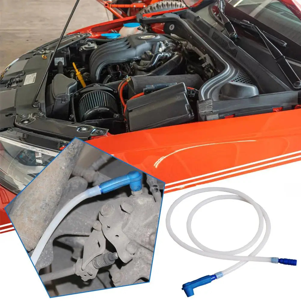 Car Brake Oil Exchange Pumping Connector with 50cm Hose Oil Exchange Pipe Tool Car Brake Fluid Oil Filling Equipment Accessories HIP