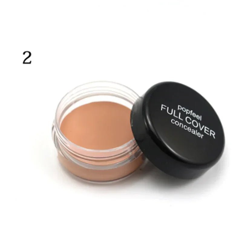 Popfeel Full Cover Concealer Hide Blemish Creamy MakeUp Face Lip Eye Foundation Makeup Contouring Corrector Make Up HIP FC02