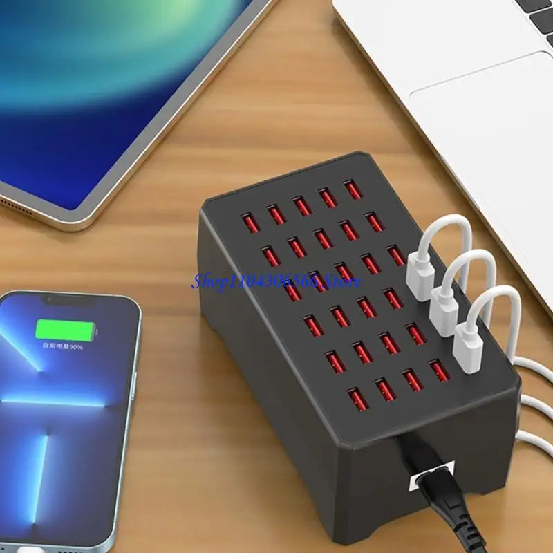 150W 30-Port USB Charging Station for Tablets & Phones USB Charging Station HIP