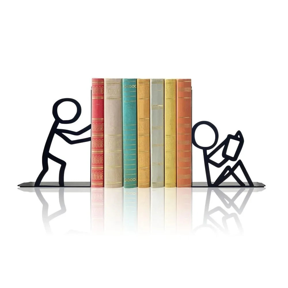 Decorative Metal Bookends – Unique Book Lover Desk Decor Decorative Bookends HIP 1