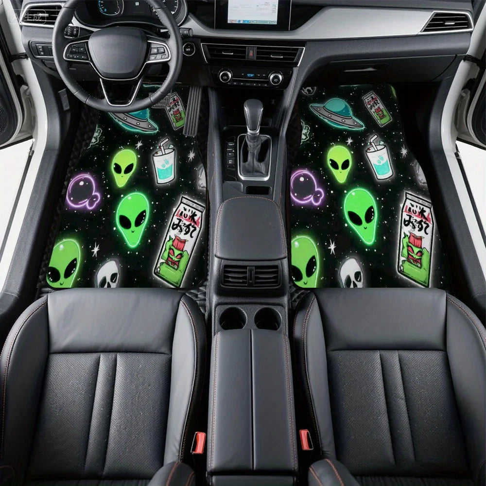 Alien Galaxy Car Floor Mats Set of 4 – SUV & Hatchback Car Floor Mats HIP