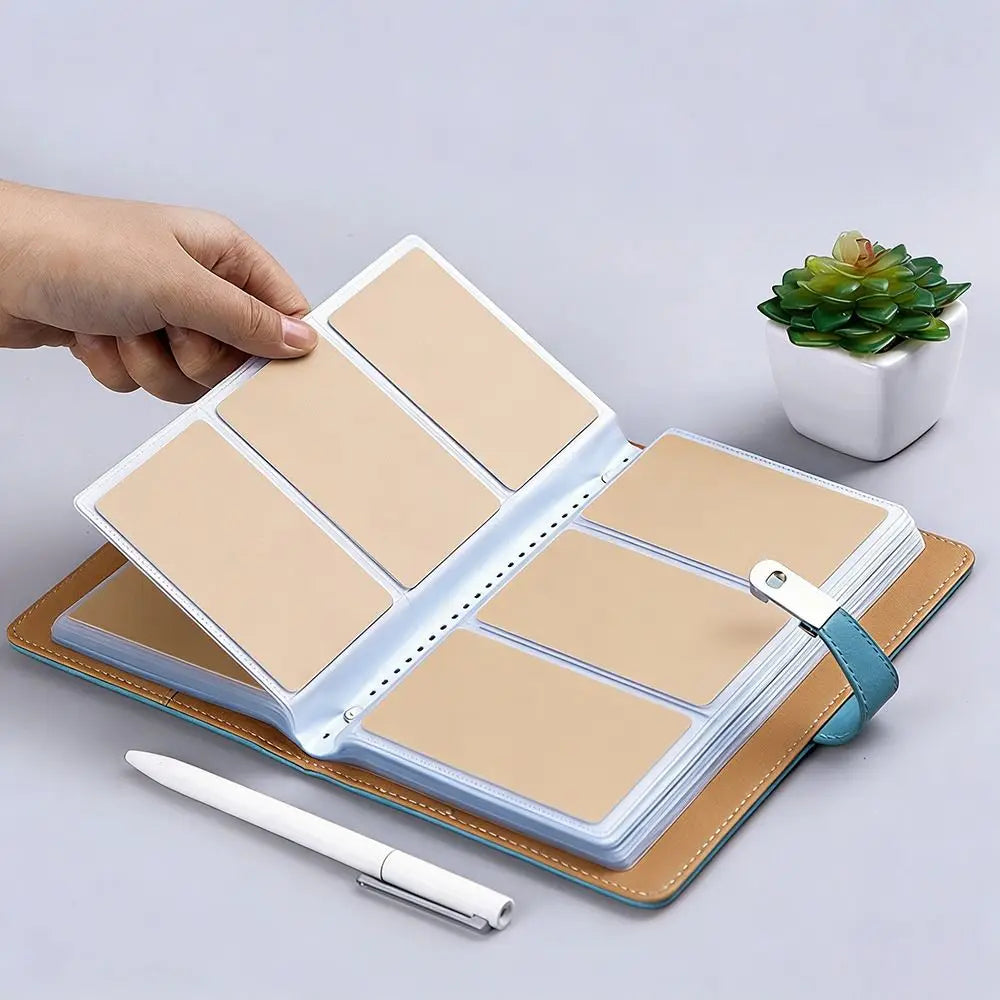 120-Card PU Leather Card Holder Book for Men & Women Card Holder Book HIP