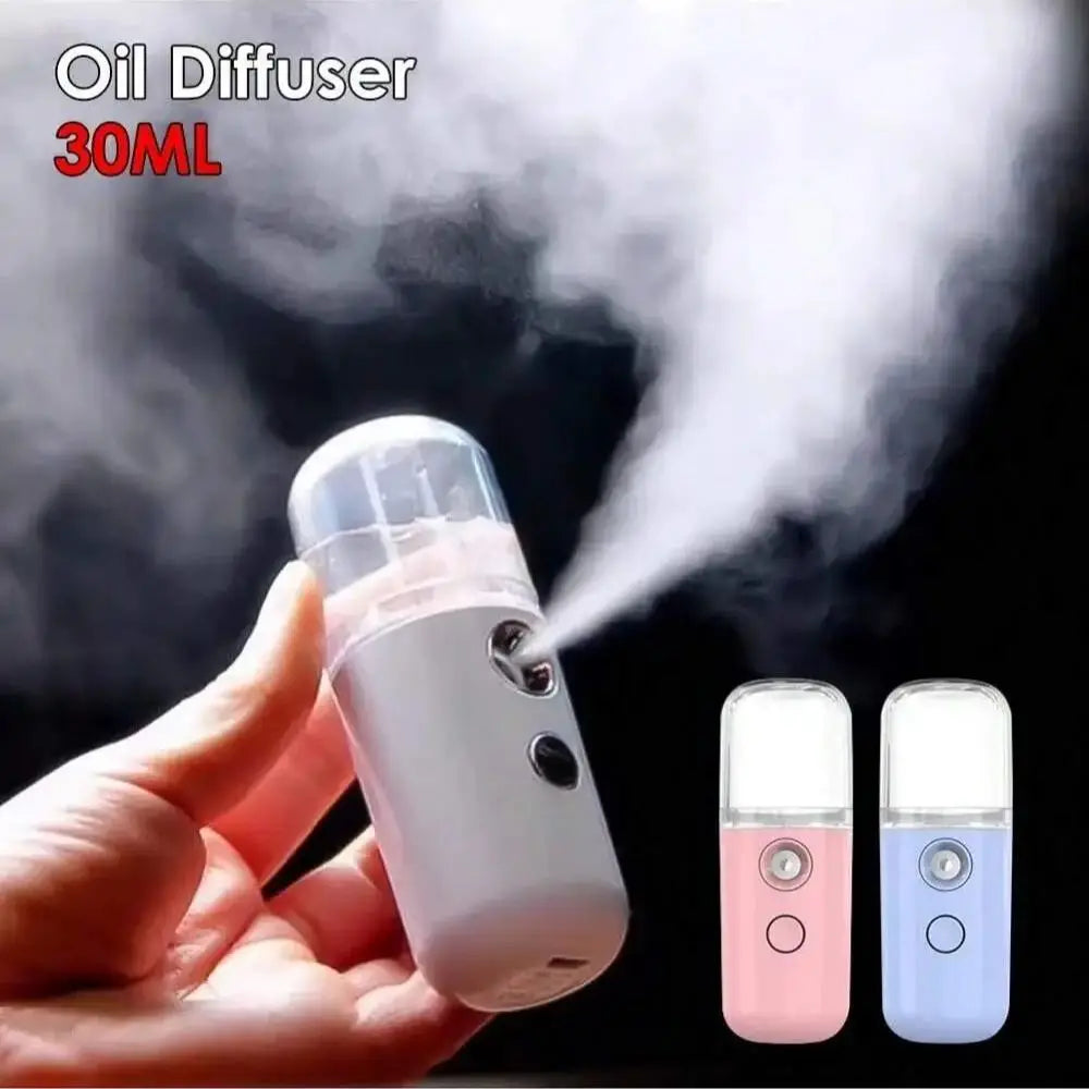 USB Rechargeable Mist Face Steamer – Hydrating Facial Sprayer Facial Mist Steamer HIP white