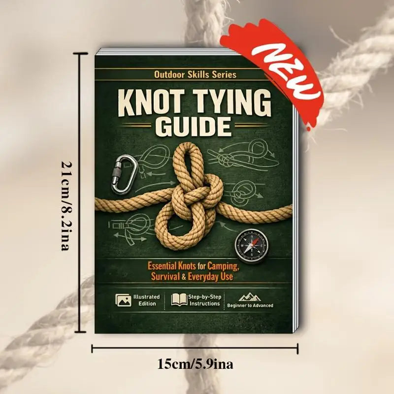 Knot Tying Guide Book – Illustrated Camping & Survival Knots Outdoor Survival Guide HIP 1book