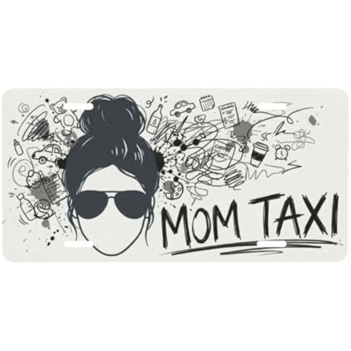 Mom Taxi Novelty License Plate – Funny Aluminum Car Tag Novelty License Plate HIP 1
