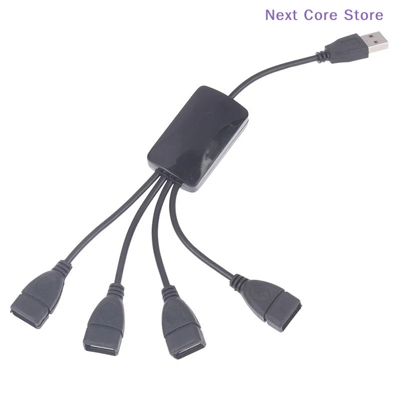 USB 2.0 Hub Splitter – 1 to 4 Port Extension Cable USB Hub Splitter HIP