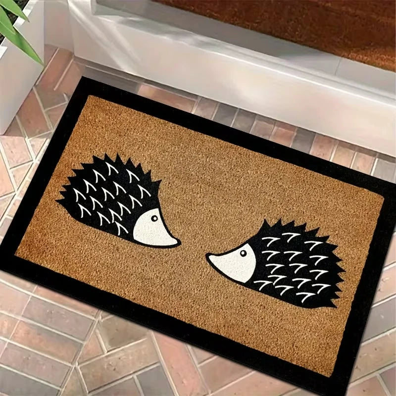 Hedgehog Doormat – Non-Slip Machine Washable Welcome Mat Decorative Doormat HIP 1 50x80cm-Felt