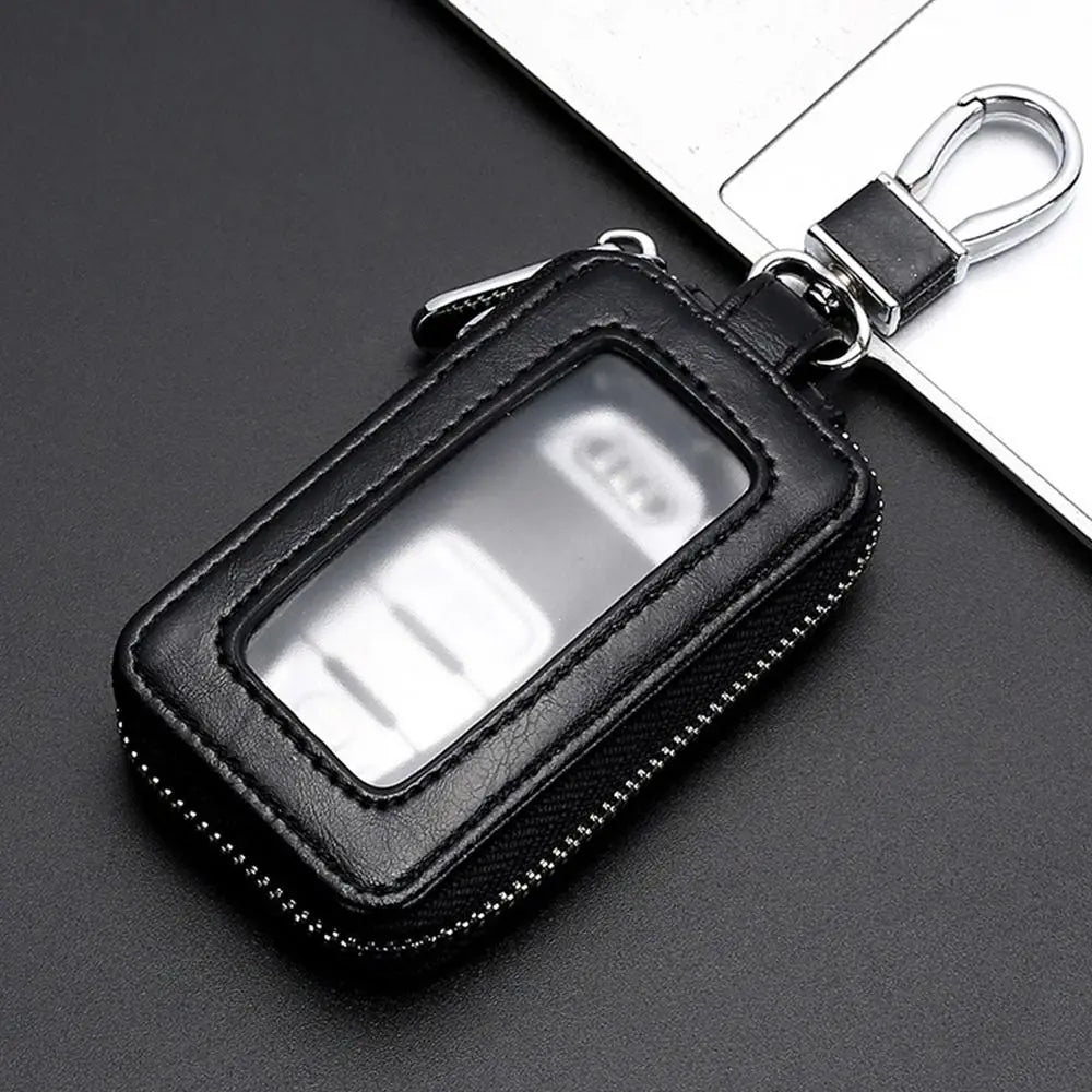 PU Leather Key Bag Zipper Coin Purse & Hook Keychain Holder Key Bag Coin Purse HIP