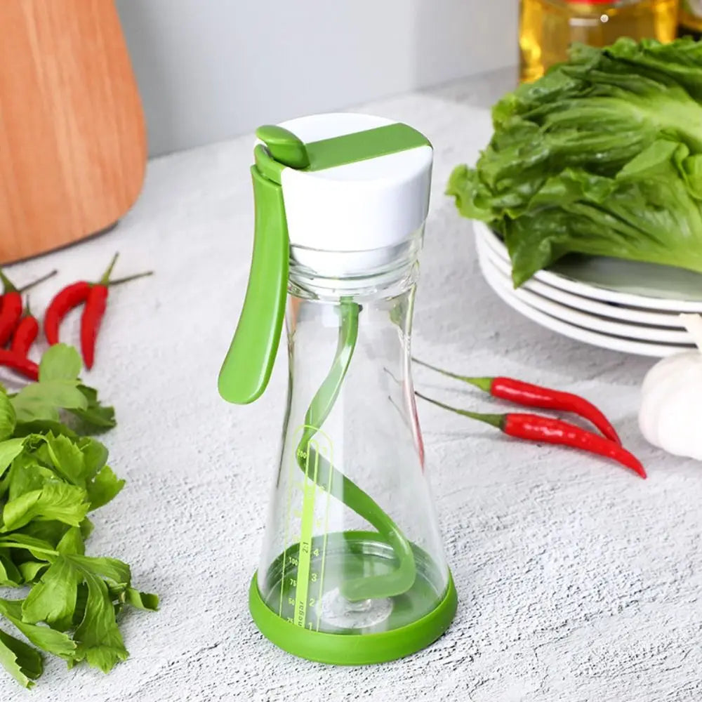 Leak-Proof Salad Dressing Shaker Bottle with Measuring Scale Dressing Shaker Bottle HIP