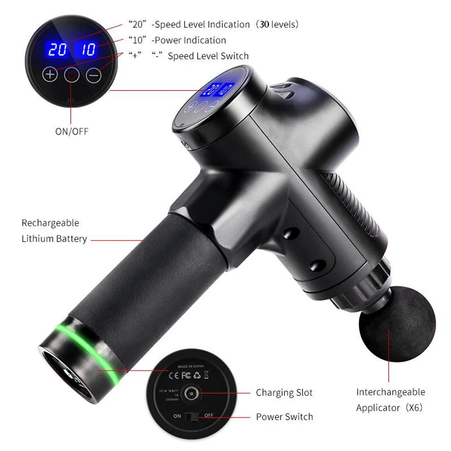PAQIN USB Mini Massage Gun – Muscle Relaxation Device Mini Massage Gun HIP
