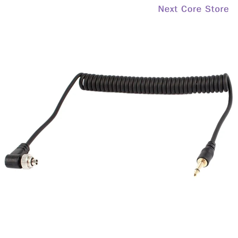 3.5mm to PC Flash Sync Cable Screw Lock – Studio Trigger Flash Sync Cable HIP