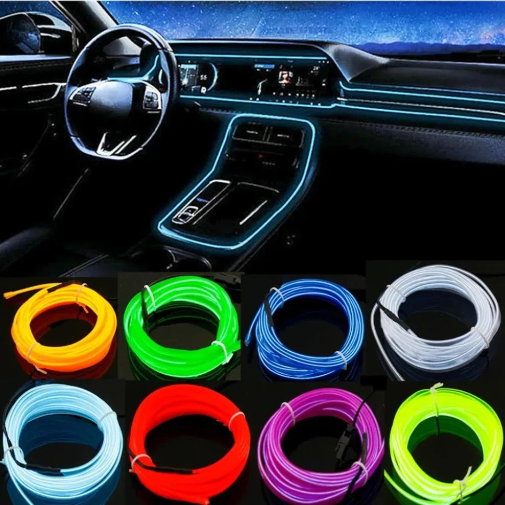 Flexible Neon EL Wire LED Strip Waterproof Multicolor 1M–5M LED Neon Light Strip HIP
