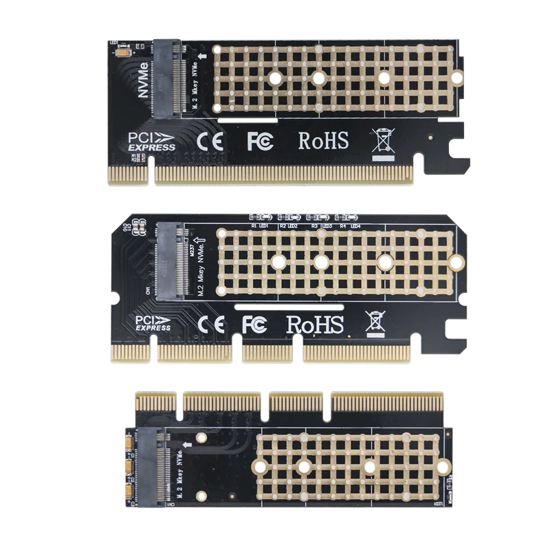 M.2 NVMe M-Key to PCIe 3.0 X4 X8 X16 SSD Adapter Card SSD Adapter Card HIP