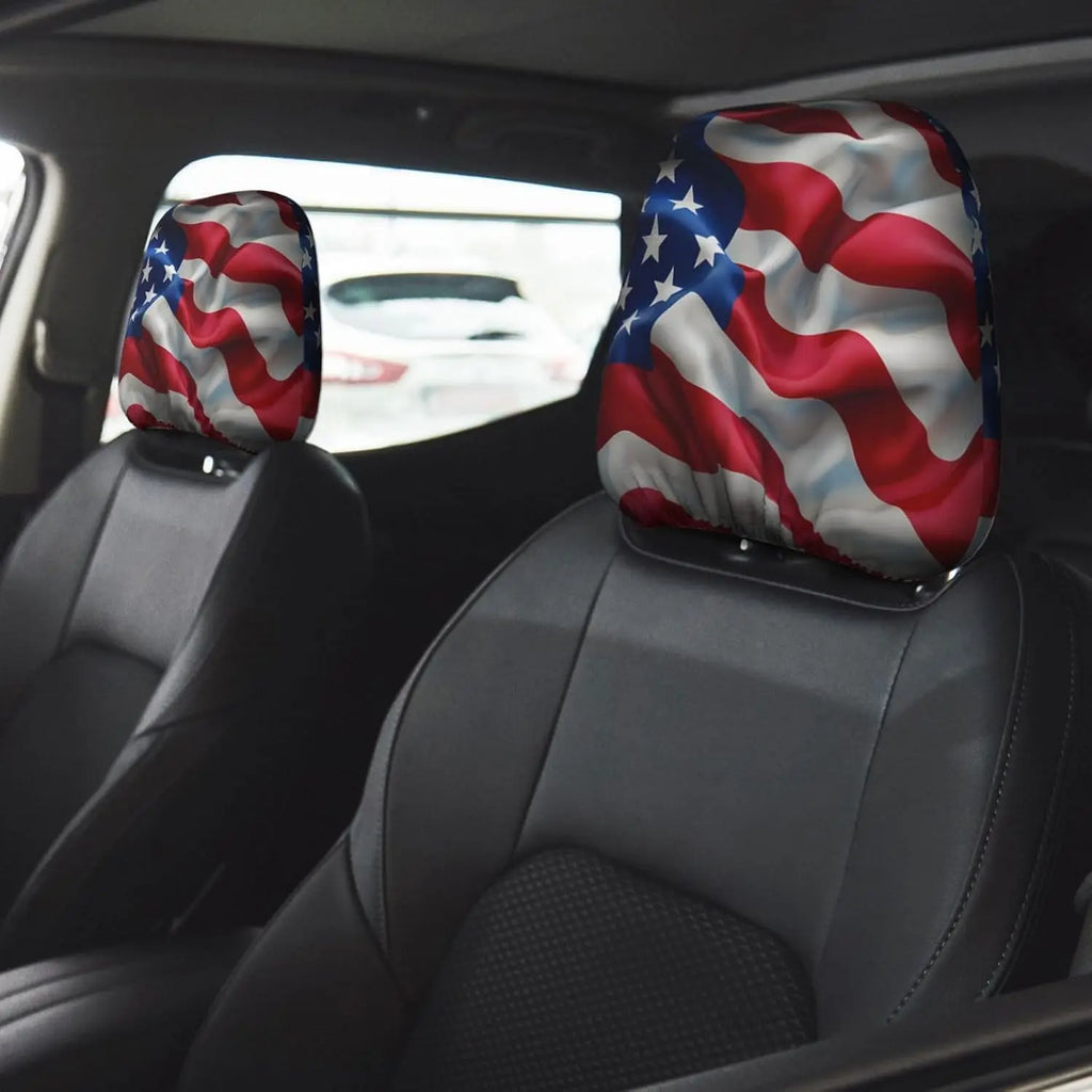 American Independence Day Car Headrest Cover – Universal Fit Car Headrest Cover HIP