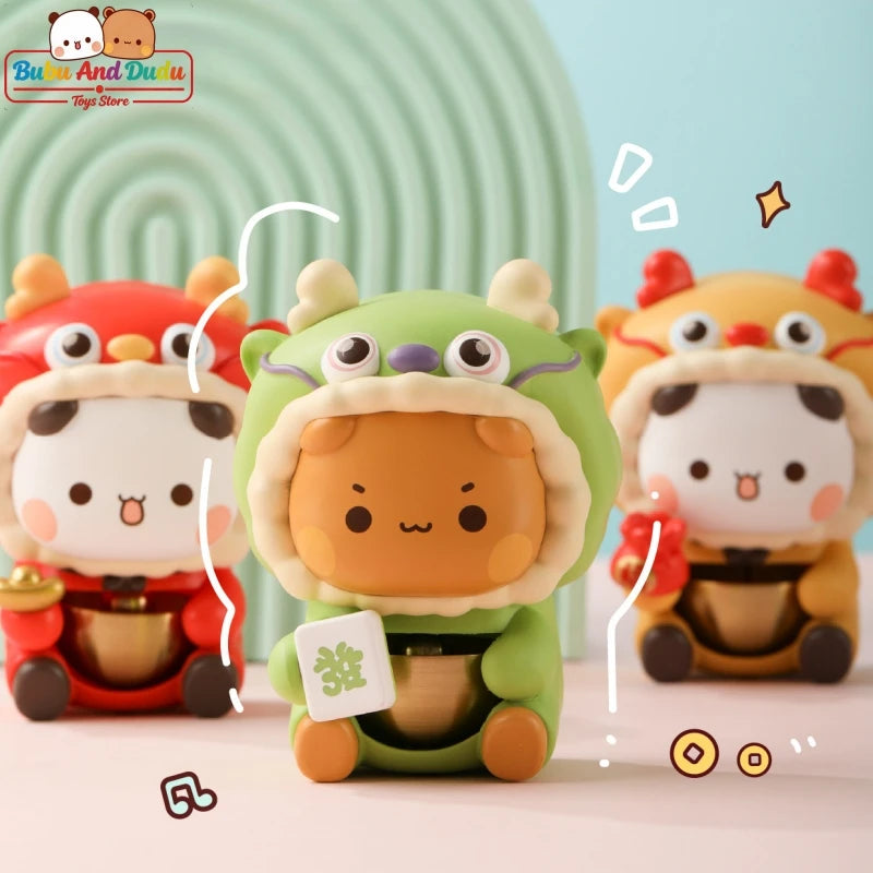 Panda Bubu & Dudu Magnetic Brass Doorbell – Collectible Gift Collectible Figurine HIP
