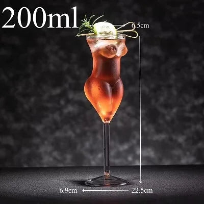 Body Shape Cocktail Glass – Funny Novelty Whiskey Cup Novelty Cocktail Glass HIP 1pcs 200ml