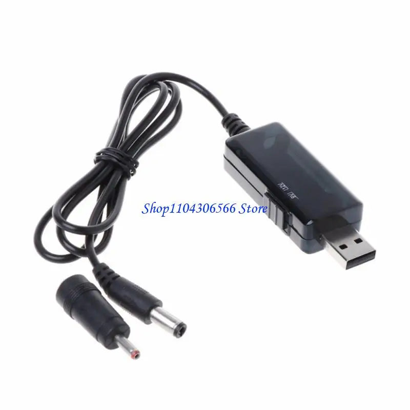 USB 5V to 9V/12V Step-Up Voltage Converter Cable with LED Voltage Converter Cable HIP