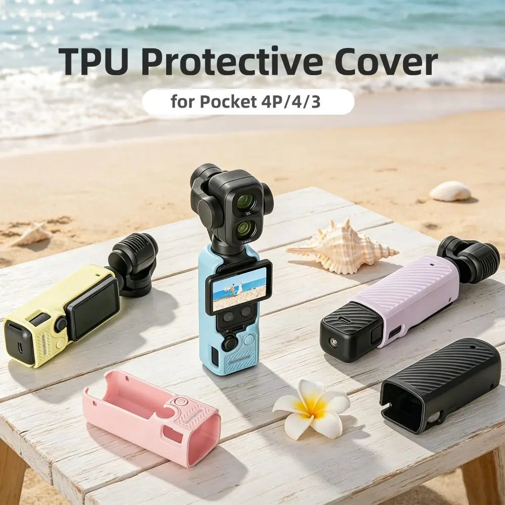 TPU Case for DJI Osmo Pocket 4P/4/3 – Anti-Scratch Body Cover Camera Protective Case HIP