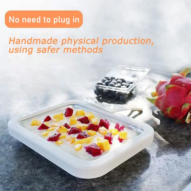 Rolled Ice Cream Maker – DIY Frozen Yogurt Pan | HIP Ice Cream Maker Pan HIP