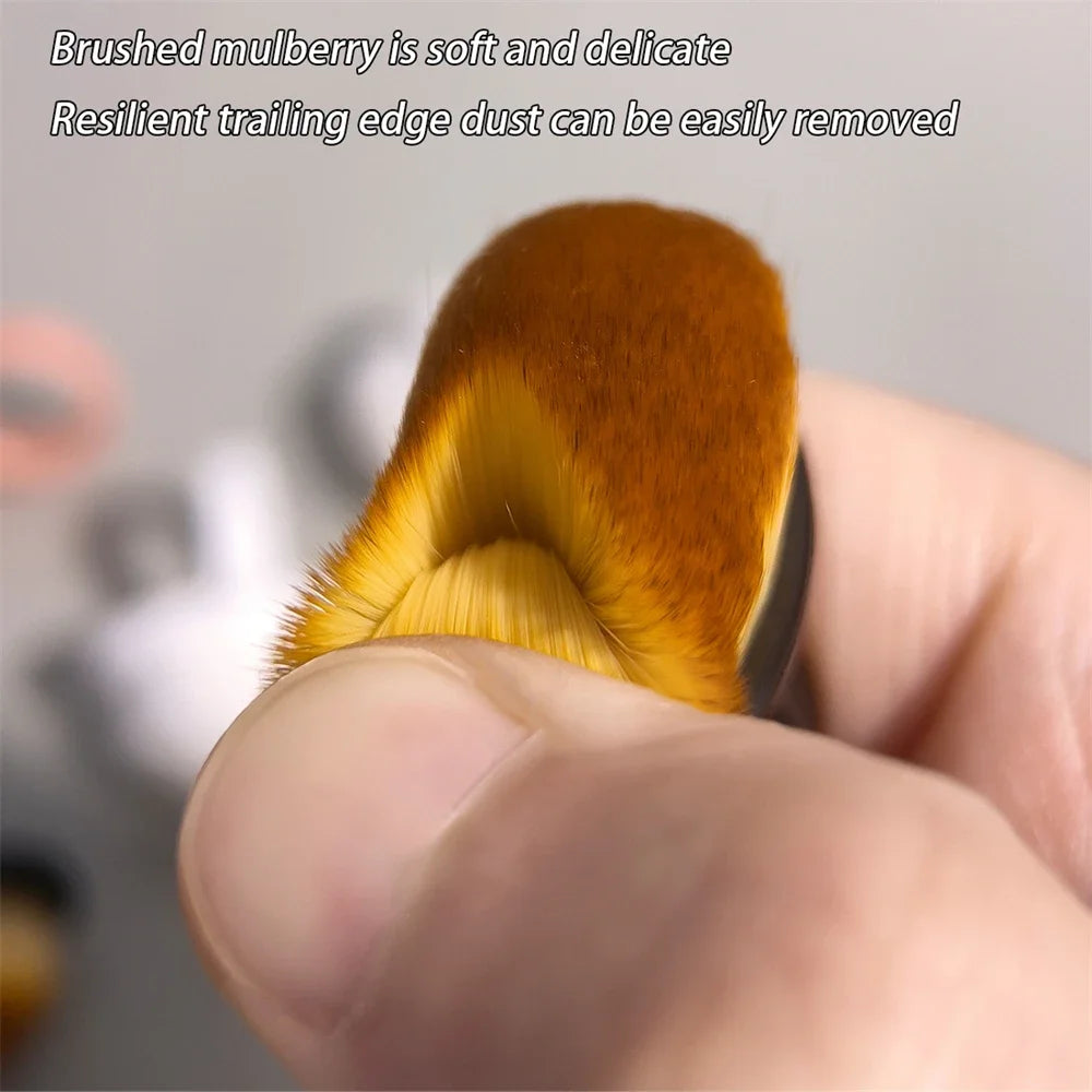 Nails Art Dust Brush Buckle Brush Oval Gel Dust Cleaning Make Up Ring-Shaped Brush Manicure Tools Fine Soft Bristle Brushs HIP