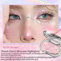Natural Shimmer Baked Highlighter Blush 3D Face Contour Brightening Powder Soft Silky Texture Not Easy Flying Powder Cosmetic HIP UU3 Dream