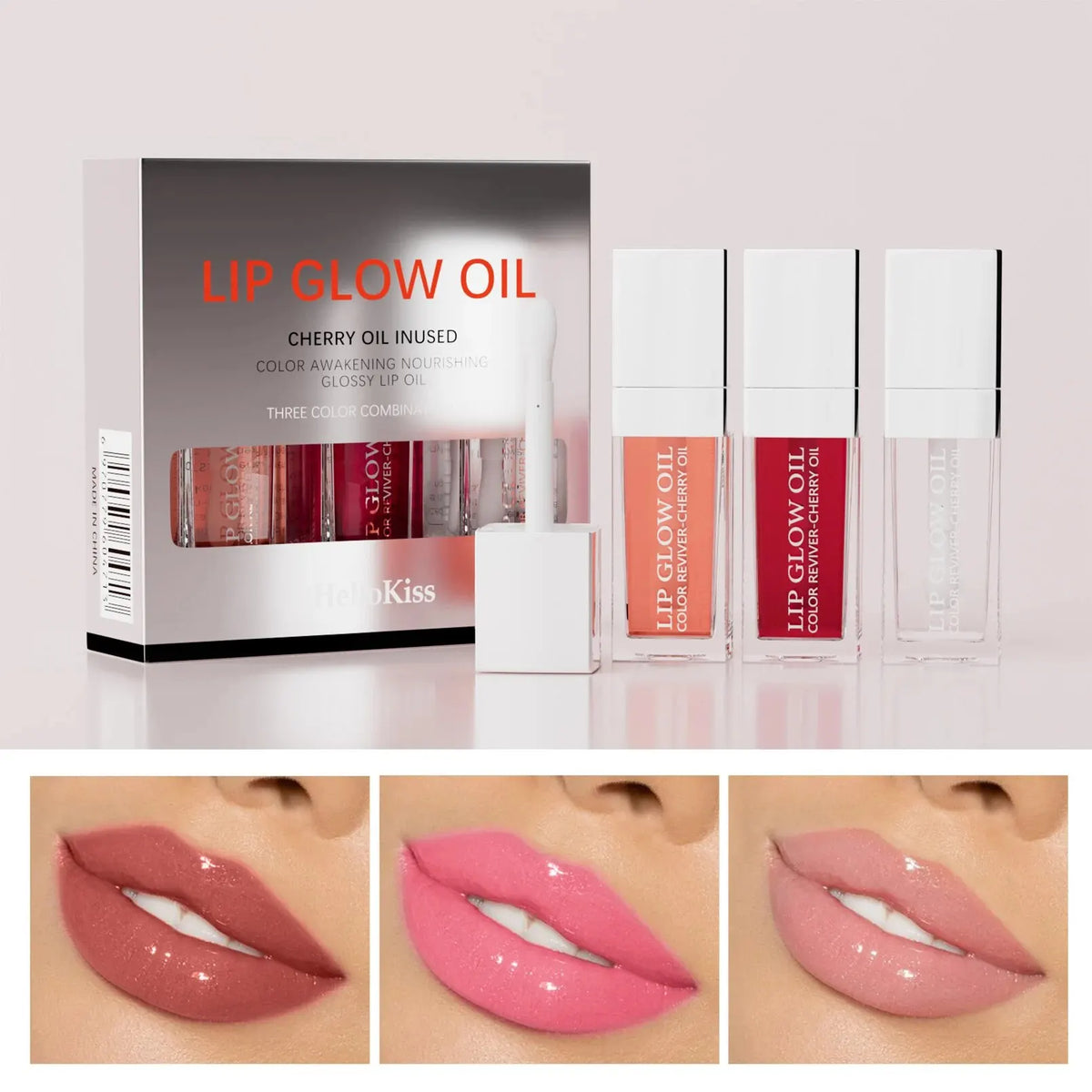 Crystal Jelly Moisturizing Lip Oil Set Plumping Lip Gloss Makeup Sexy Plump Lip Glow Oil Tinted Lip Plumper Set HIP