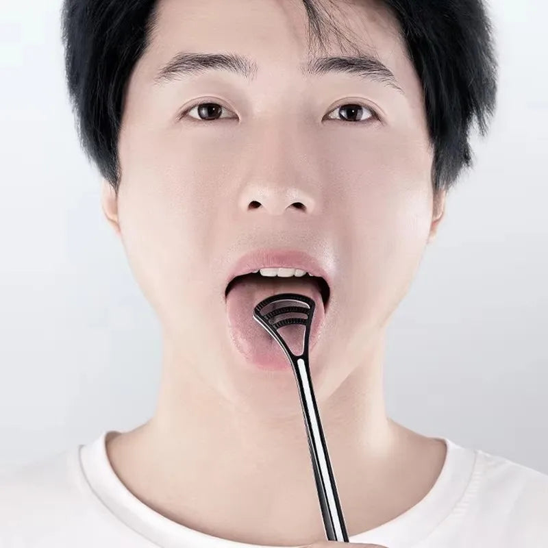 Double-Sided Tongue Scraper – Ergonomic Anti-Slip Handle | RUZOFO Tongue Scraper HIP