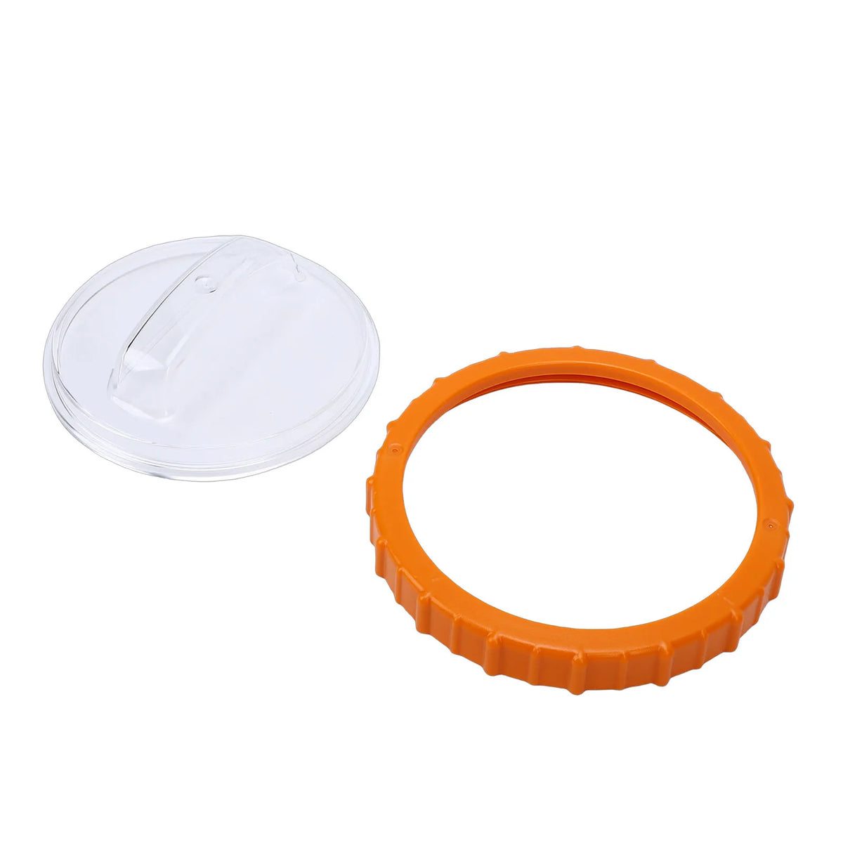 P07018 Orange Nut with P07019 Clear Lid Plastic Pool Sand Filter Pump Replacement Accessory Sand Filter Pump Replacement Parts HIP