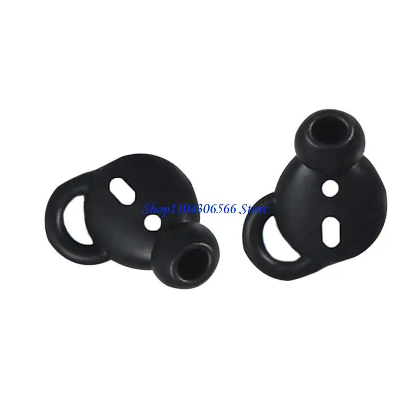 Silicone Earphone Tip Covers – Washable Replacement Earbuds 2 Pcs Earbud Tip Covers HIP Black China Mainland